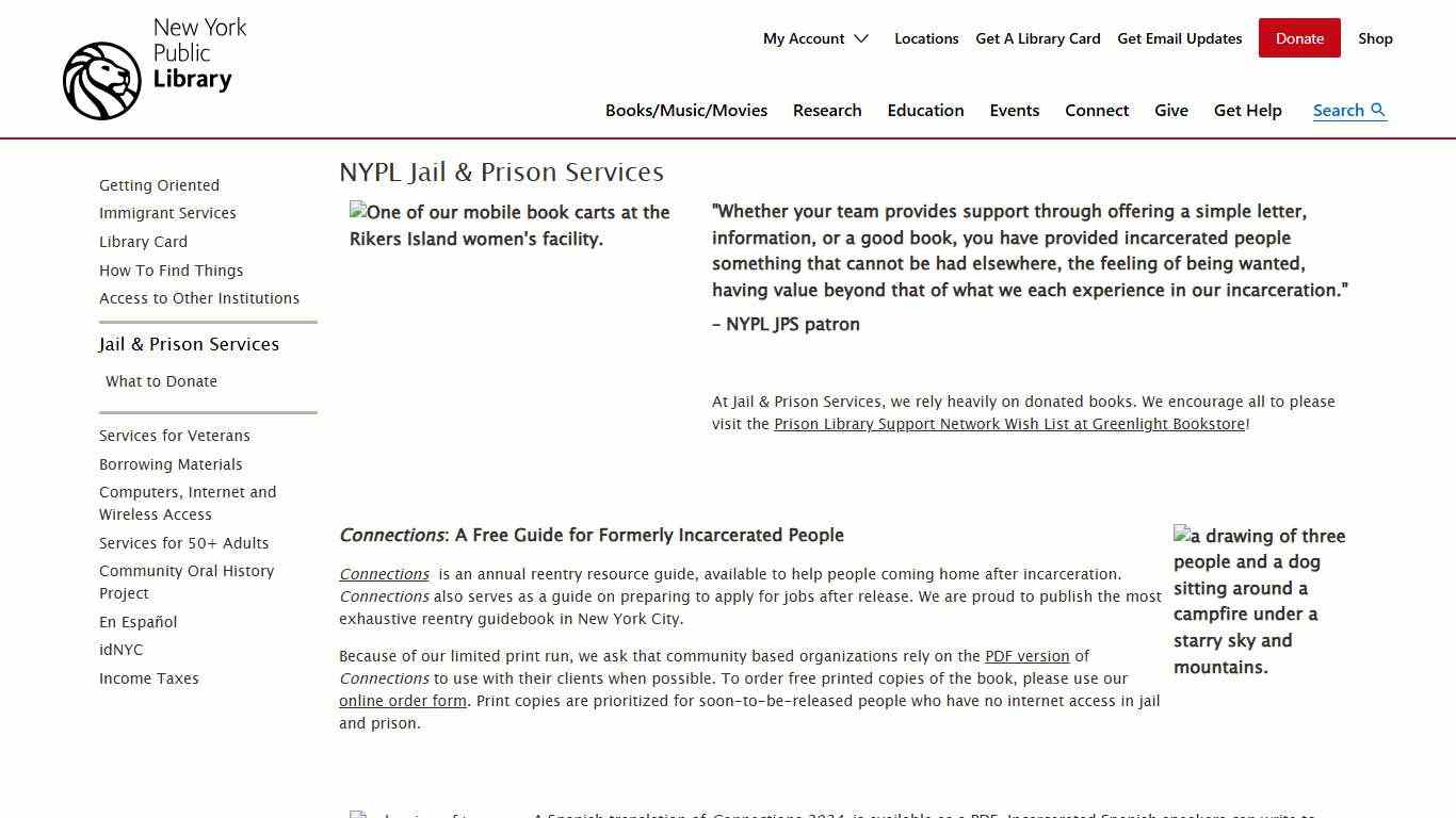 NYPL Jail & Prison Services | The New York Public Library